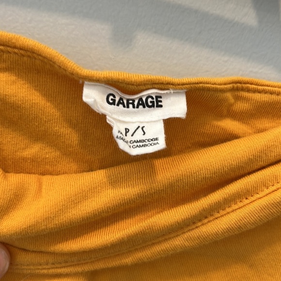 Garage tube top, Size S, Marigold Yellow, EUC - Picture 3 of 3